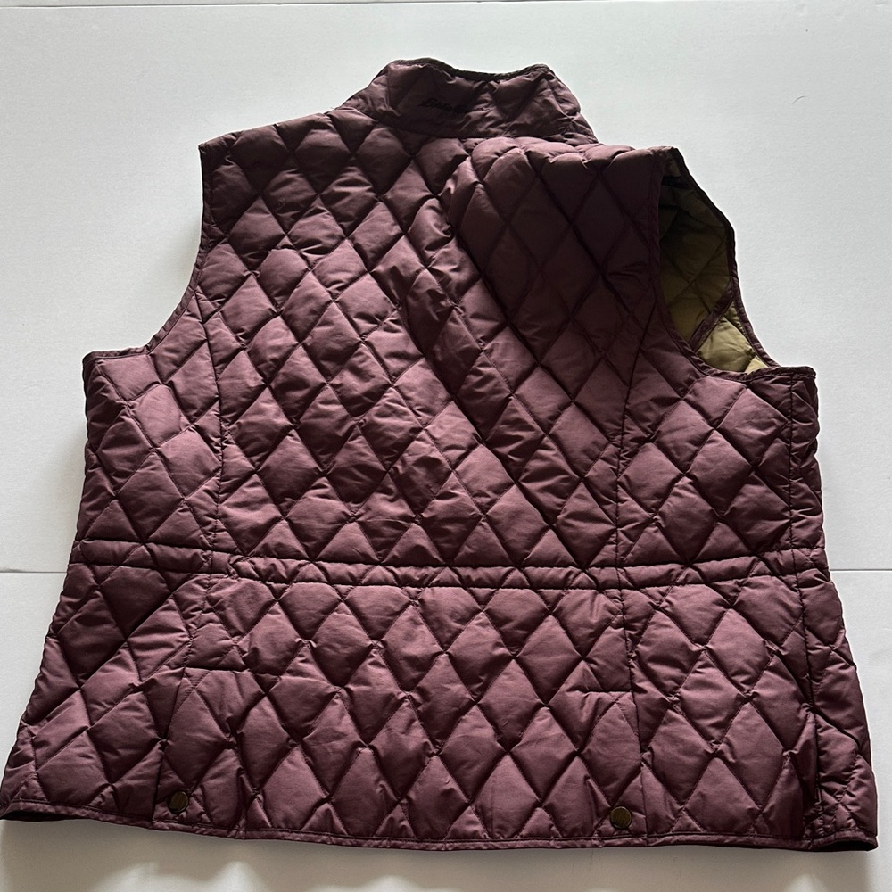 Eddie Bauer Quilted Vest in Light Olive - Picture 5 of 8